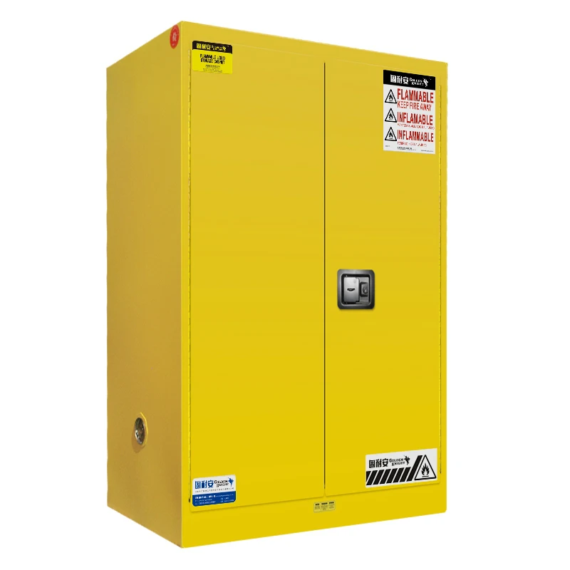 
45 gal Industrial metal storage cabinets for safety, flammable liquid cabinet used in university 