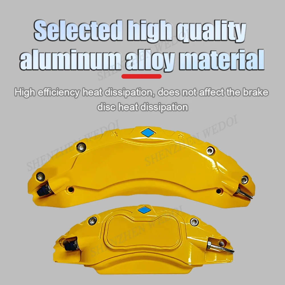 Hot sale tesla exterior accessories 4 pack Caliper cove Aluminum alloy Material for tesla model 3 highland Caliper cover kits