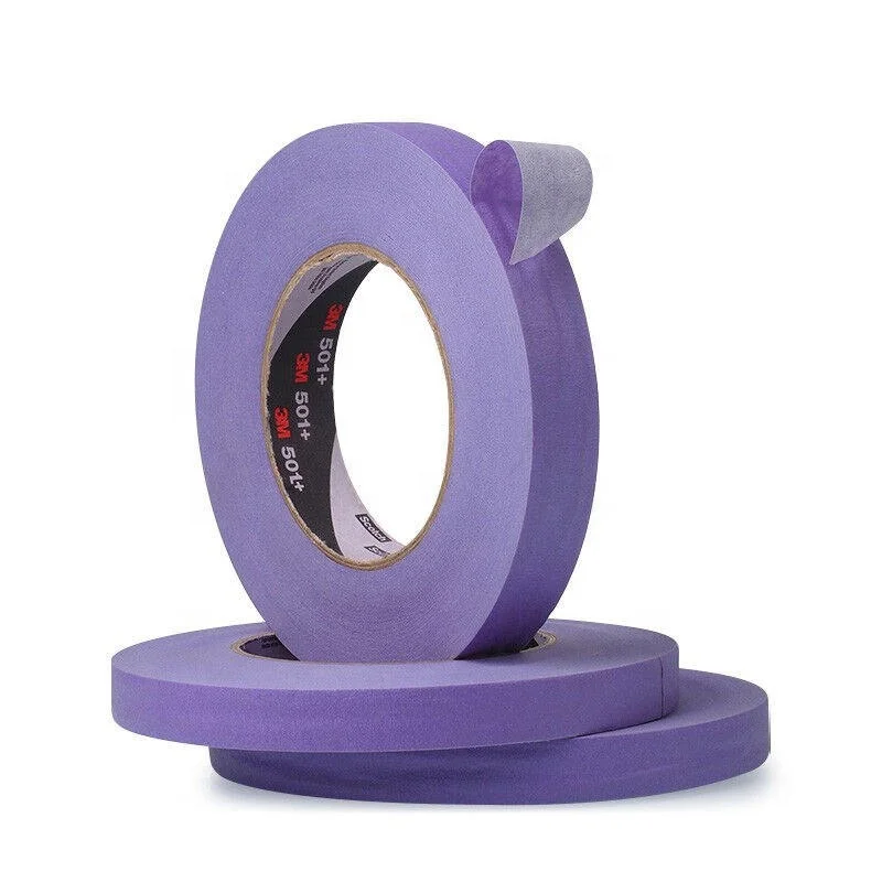 3M 501+ High Temperature Purple Masking Tape for Automotive and Industrial Paint
