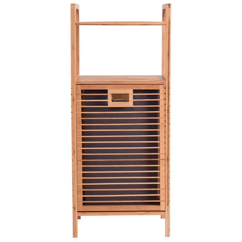 SIPANUO Bamboo Woven Basket Hamper Shelf Organizer Collapsible Eco Friendly Bamboo Basket