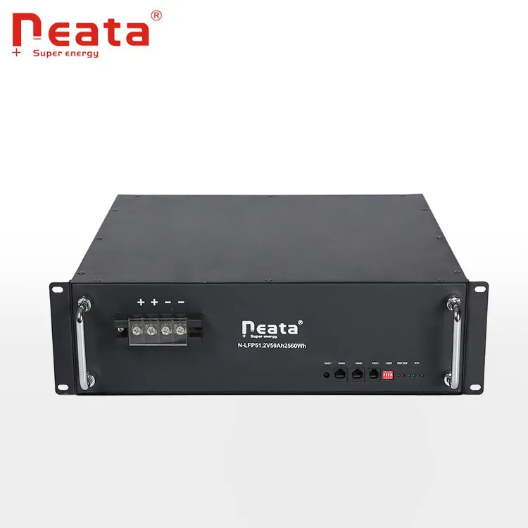 Neata China Supplier Deep Cycle Power Emergency Backup Energy Storage LiFePO4 51.2V 50Ah Lithium Ion Battery