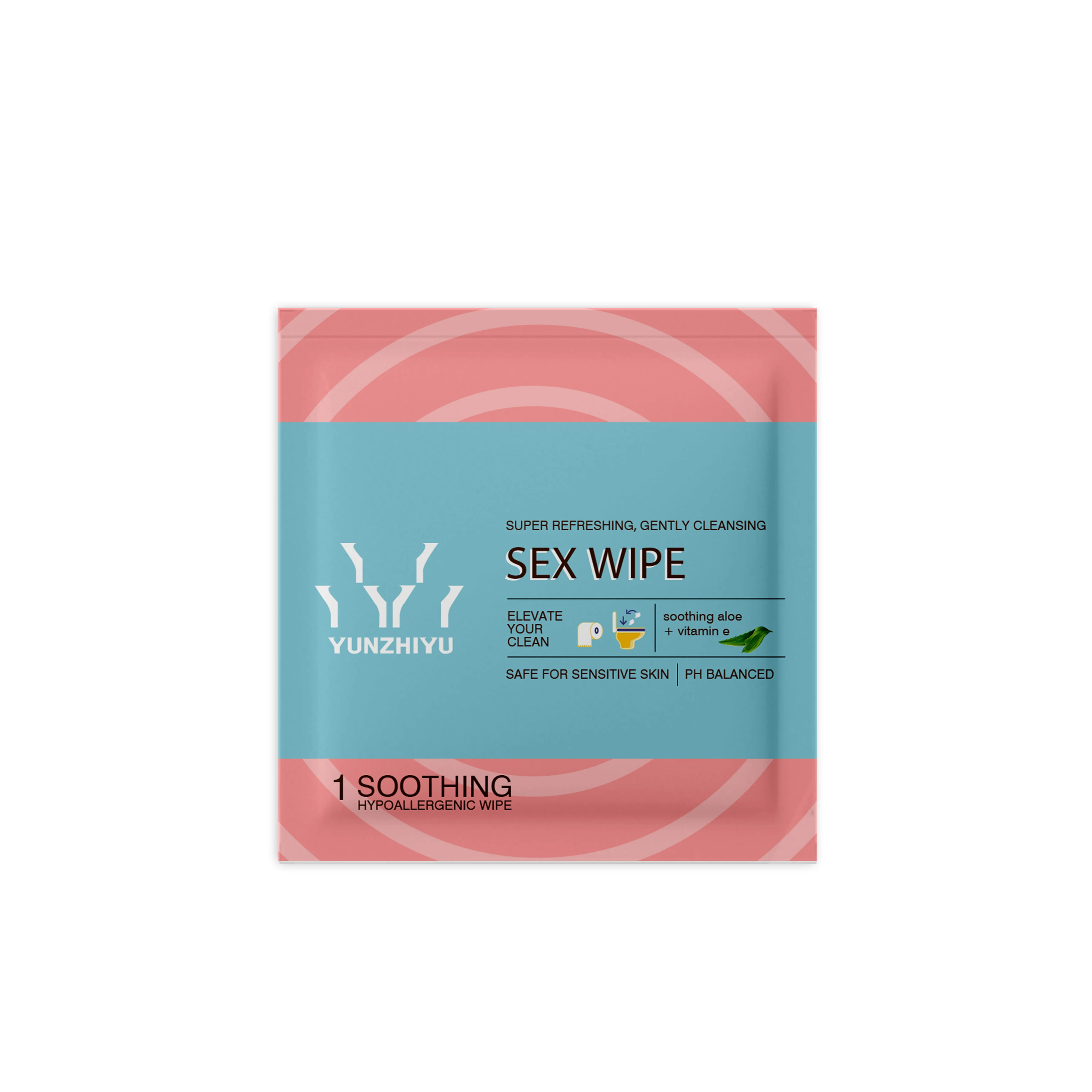 OEM Hygiene Products Individually Wrapped Cleansing Intimate Feminine Wipes