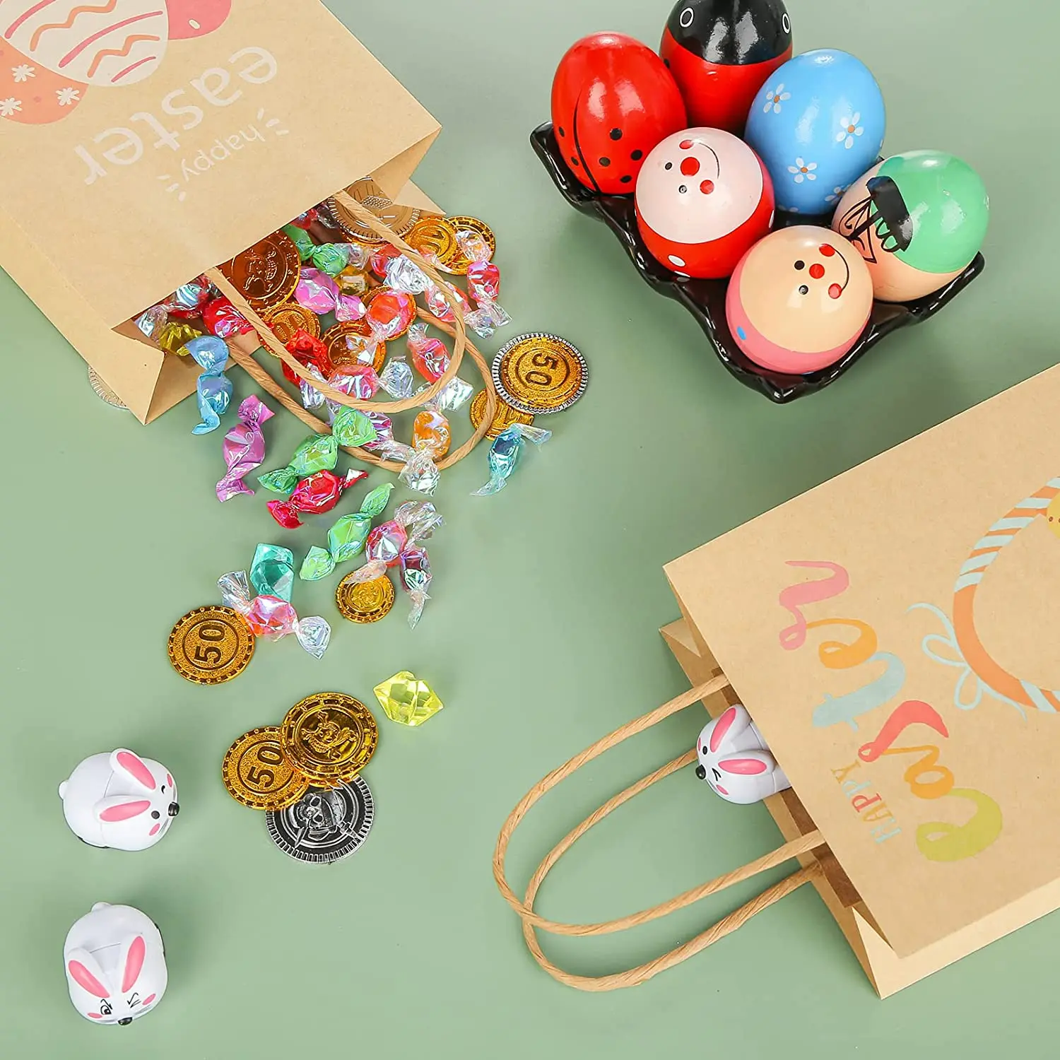 khaki paper bags
