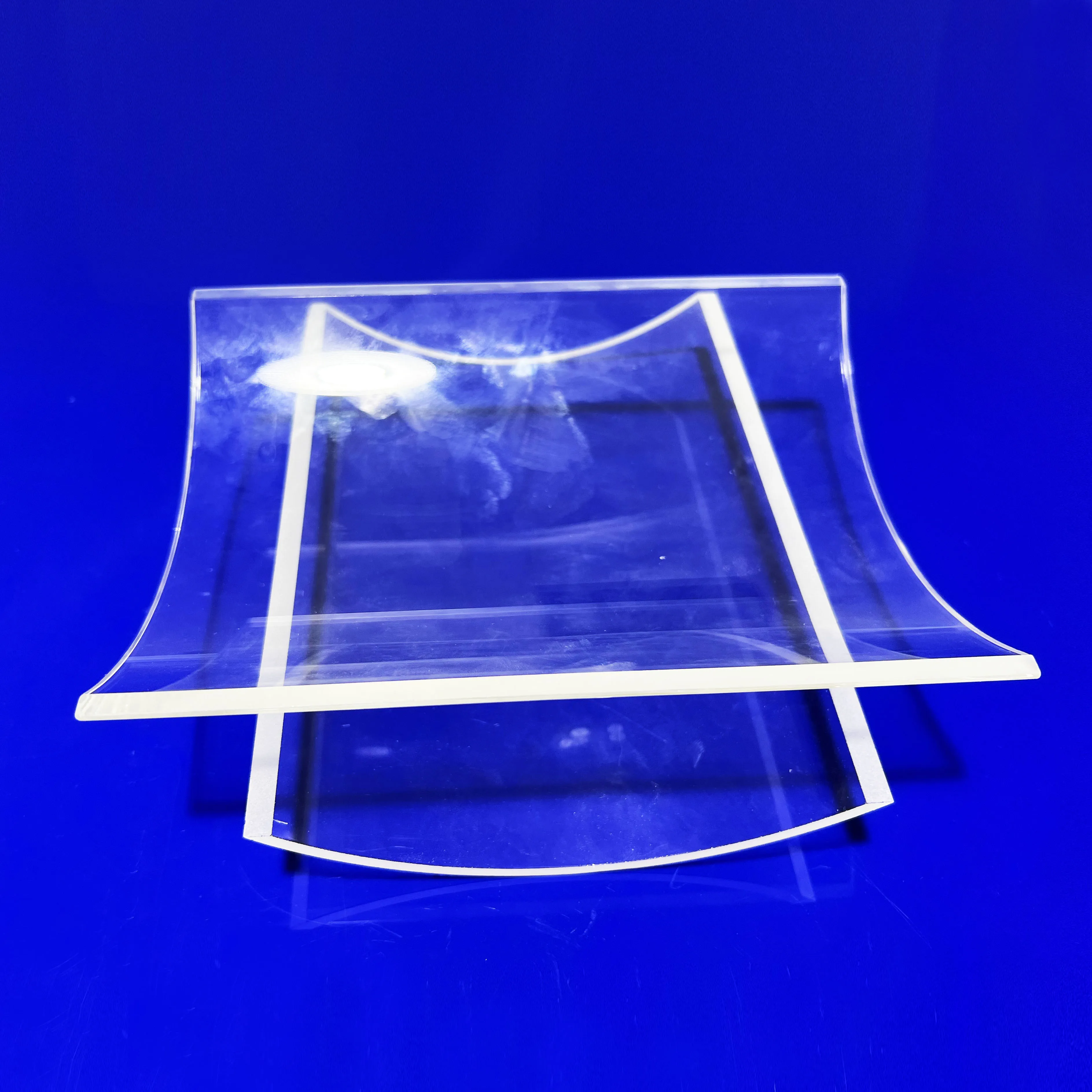 Изогнутое плоское ультрафиолетовое холодное зеркало, индивидуальное прозрачное и покрытое ультрафиолетовое кварцевое стекло, дуговая кварцевая пластина