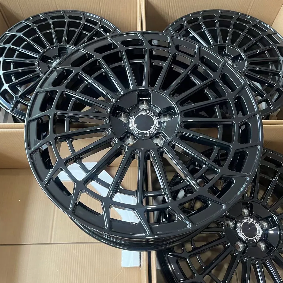Custom made matt black 18 19 20 21 22 23 24 inch 5*112 5*130 forged passenger car wheels rims for Mercedes-Benz AMG C63 C63s S63