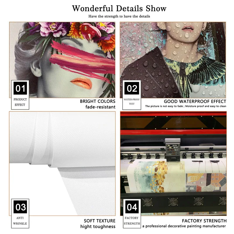 Customization Lions Head to Head Canvas Art Painting Posters and Prints Scandinavian Wall Art Picture for Modern Living Room De