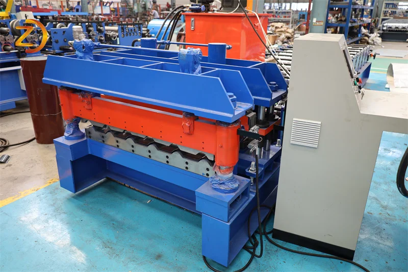 Automatic popular step roof glazed tile sheet roll forming machine machinery from China