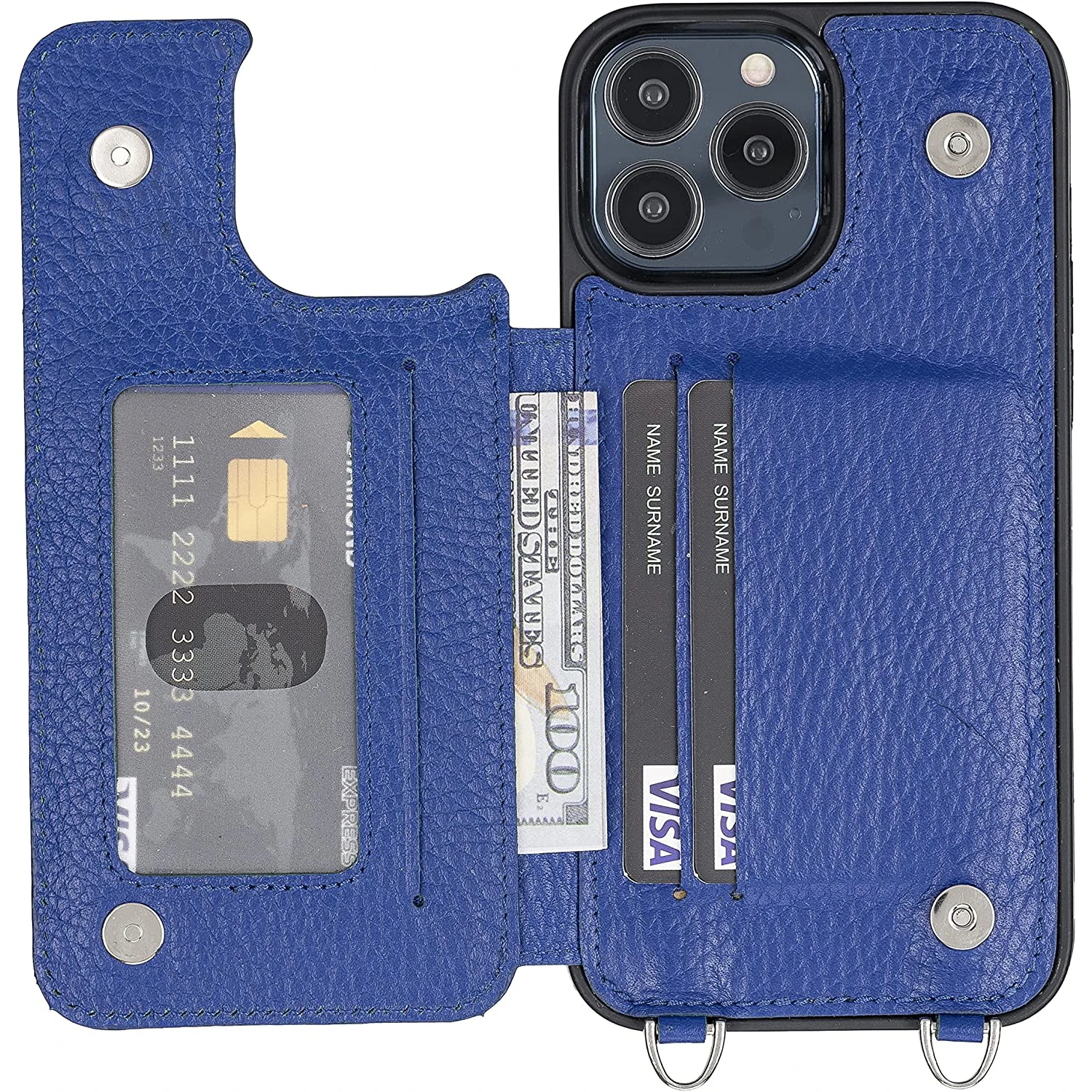 Противоударный чехол для телефона из ТПУ, чехол-кошелек с ремешком и карманами для карт из натуральной кожи, чехол-книжка для Iphone 13