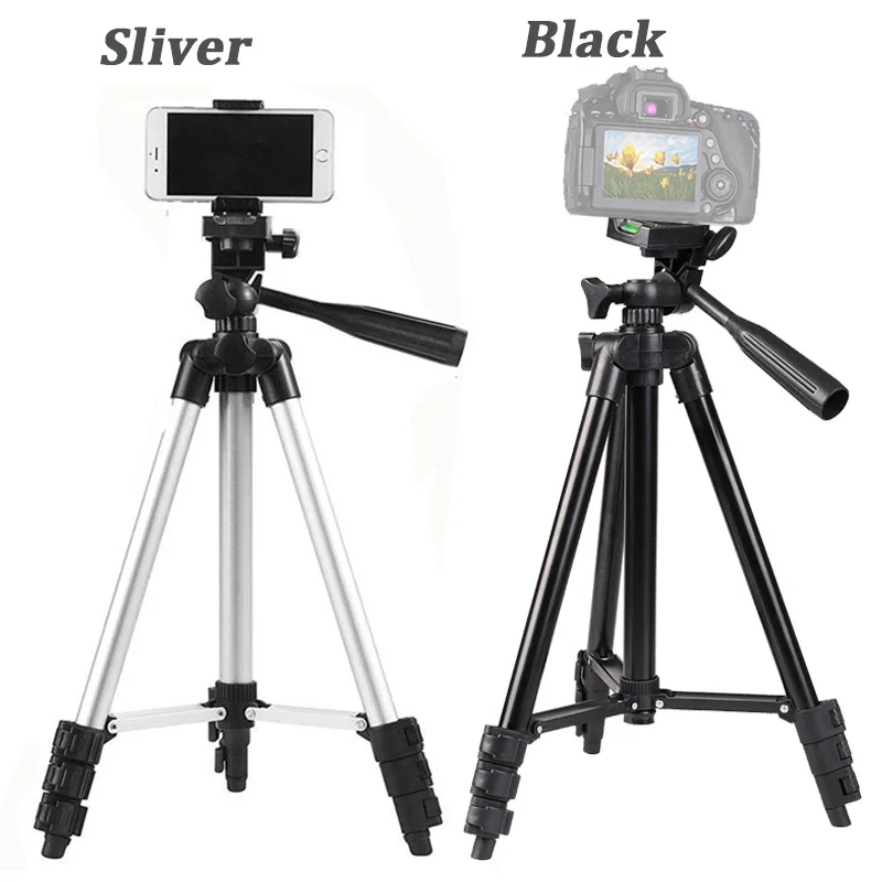 Original Factory Supply 3110 Live Broadcast Tripod 4-Section Foldable Legs Aluminum Alloy Camera Tripod Stand