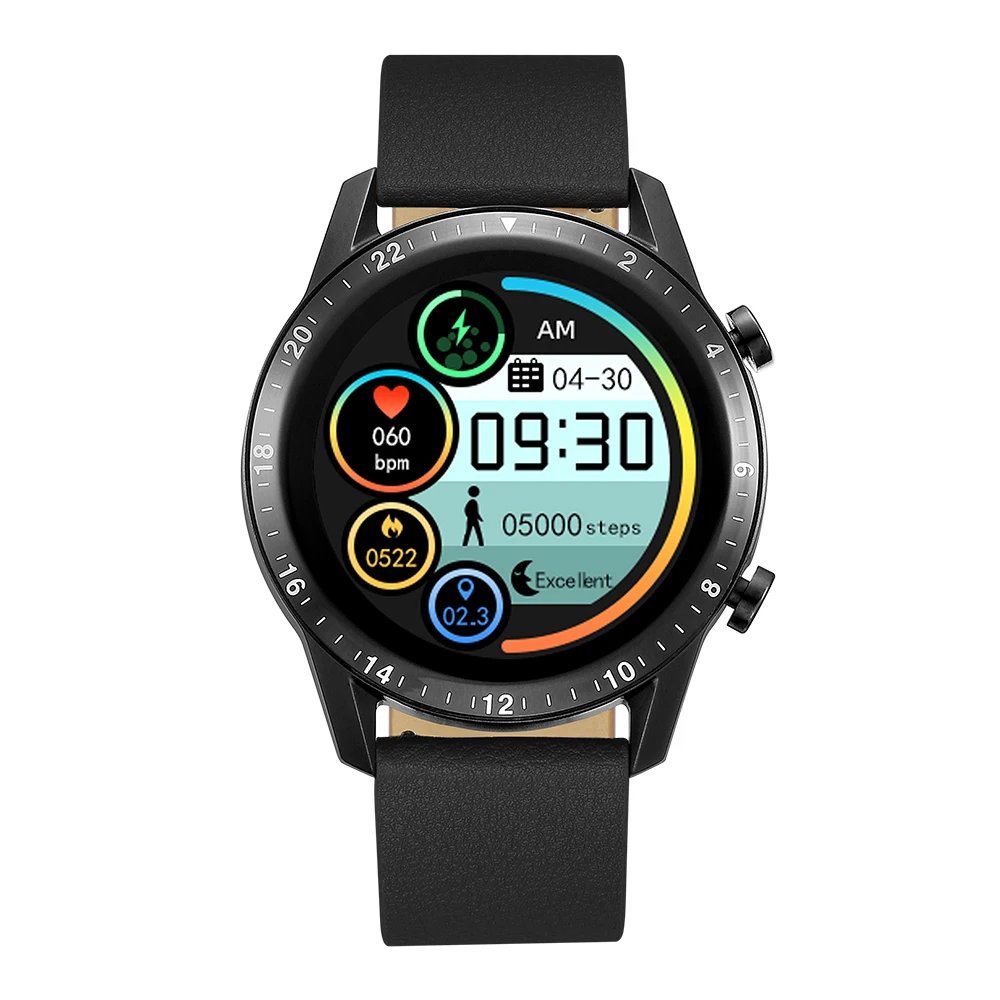 Смарт-браслет SW08 Ip68 с круглым сенсорным экраном, пульсометром и тонометром, спортивные часы