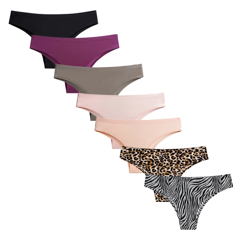 Нижнее белье с низкой подъемом шелковые трусы женское нижнее бесшовные трусики женские удобные короткие ультратонкие стринги