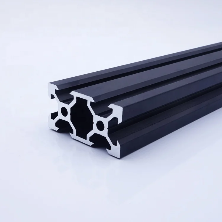 2020 2040 4080 2060 wholesale v- slot  black extrusion aluminum profiles 20x40