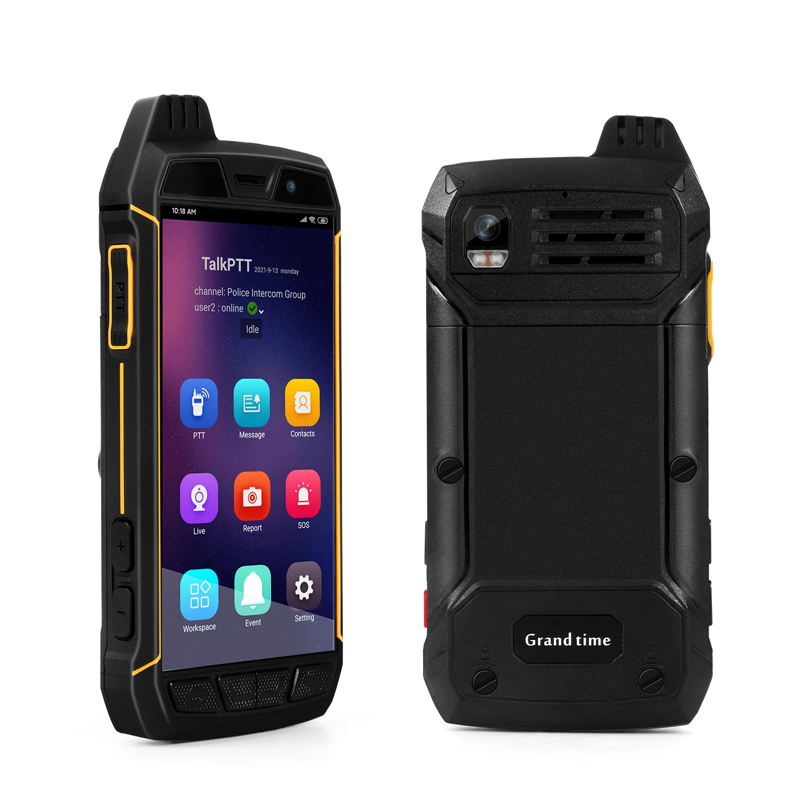 IP68 Waterproof Rugged Smartphone Two Way Radio Wireless Global GPS Zello Security 4G POC Radio Walkie Talkie