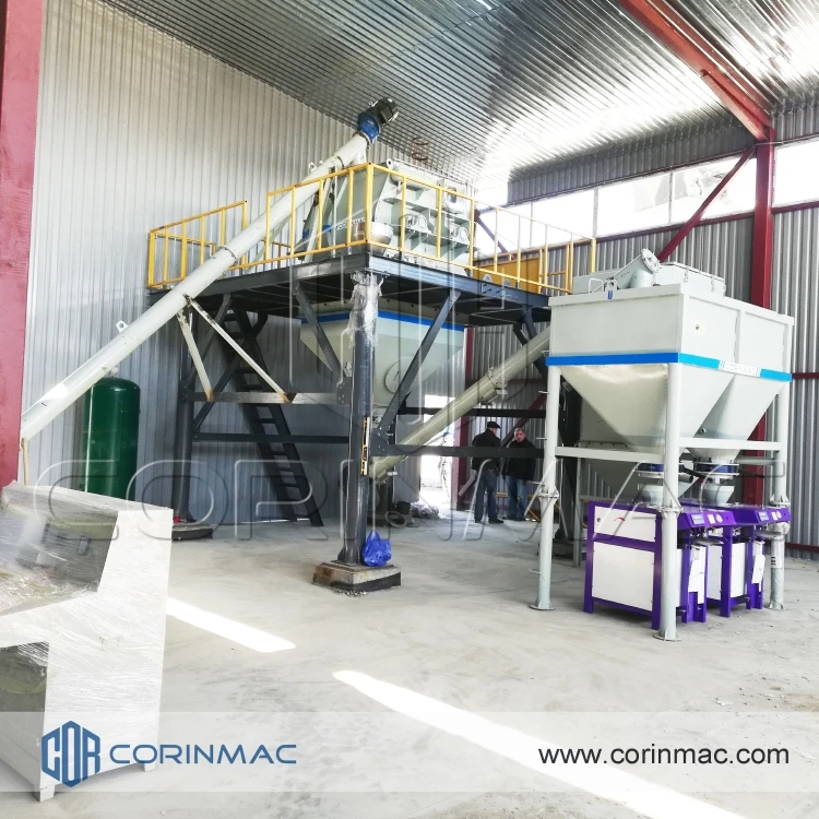 With A Fair White Cement Mix Production Line For Sale Ceramic Tile Adhesive Plant Packing Dry Mortar
