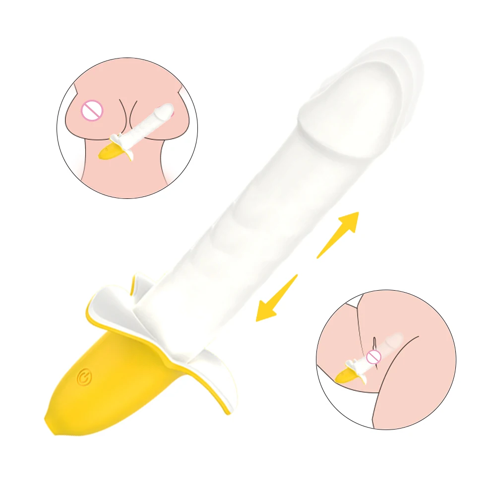 Cupidlover 2021 hot adult sex toys Banana realistic for women yellow vibrator dildo Female sex toys