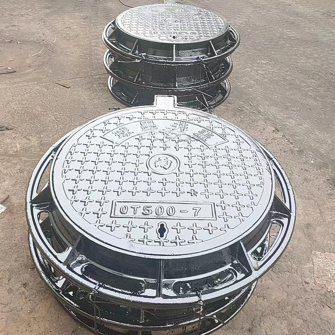 Крышка люка для осмотра навесная крышка с рамой EN124ductile железная