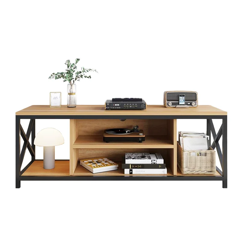 TV Stand for 65 inch TV Console Table with Storage Shelves Cabinet for Living Room, Industrial Modern Style TV Cabinet