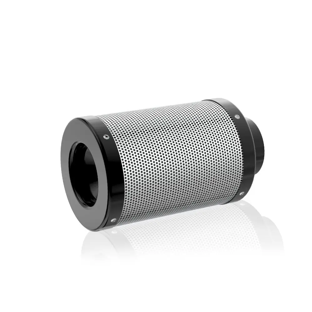 Hydroponic Cylinder Industrial Filter Activated Carbon Filter For Inline Fan