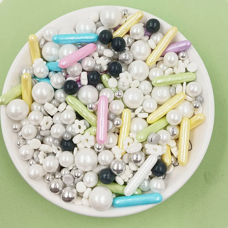 Sprinkles factory Mix Edible Sprinkles Cake Decoration pearly jimmies sugar beads Cake Sprinkles