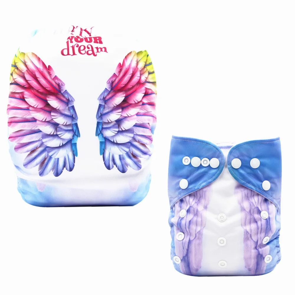 Asenappy New Position Print Reusable Ecological Cloth Baby Diapers Wholesale Washable Diapers