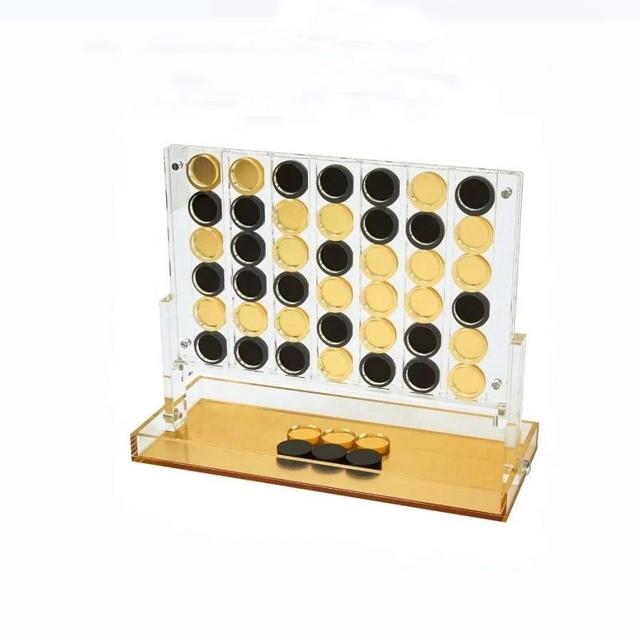 Judaica Lucite Connect 4 Game Set for Gifts