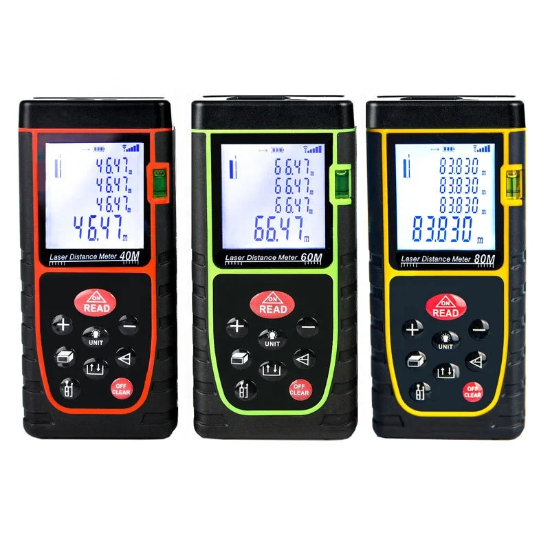 40-100M Digital Laser Measure Tape Range Finder Laser Distance Meter Measure Tool