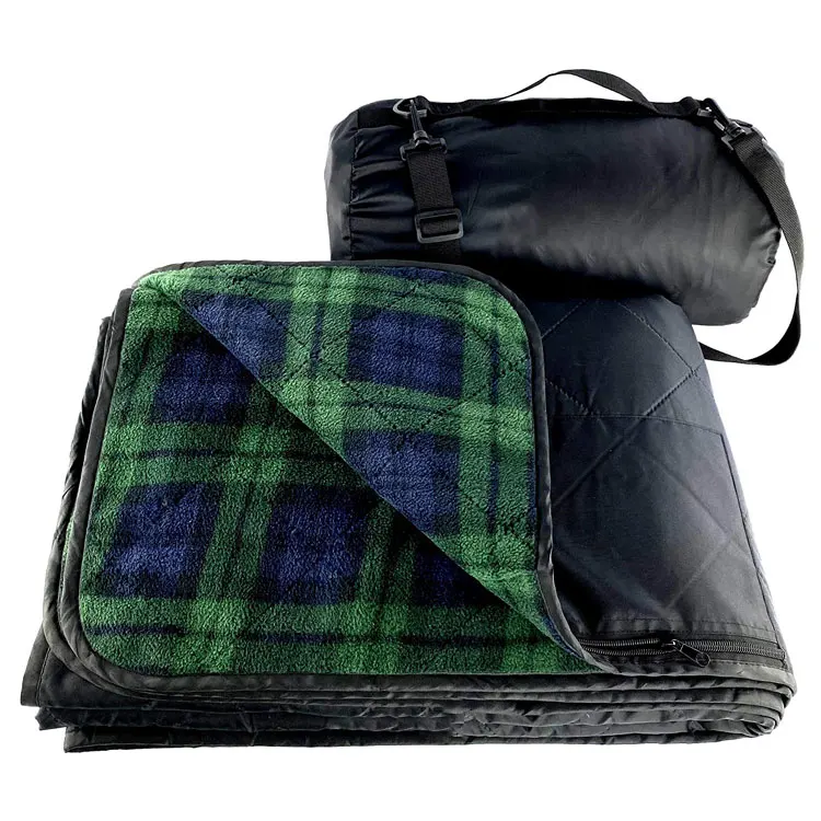Camping beach outdoor blanket waterproof quilted, travel warm extra large waterproof picnic mat blanket