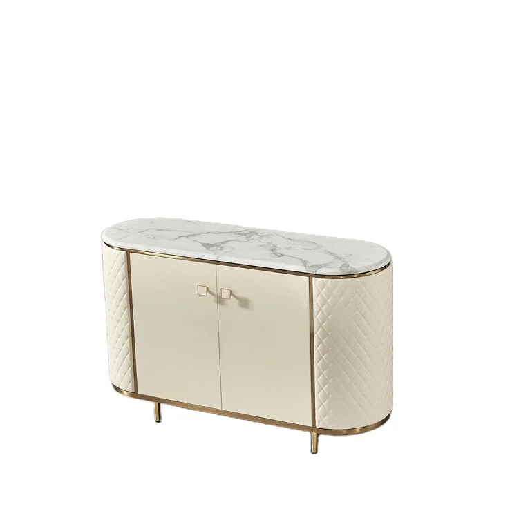 Wholesale New Arrival Designable White Color Luxury Style Wood Sideboard Cabinet