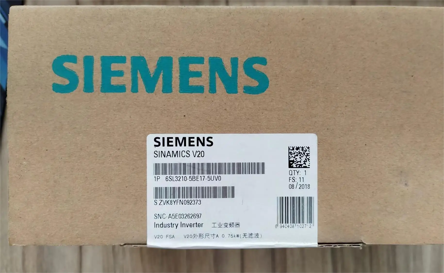 6SL3210-5BE17-5UV0 6SL3210-5BE21-1UV0 Original and New Siemens Frequency Converter Industrial Control Accessories