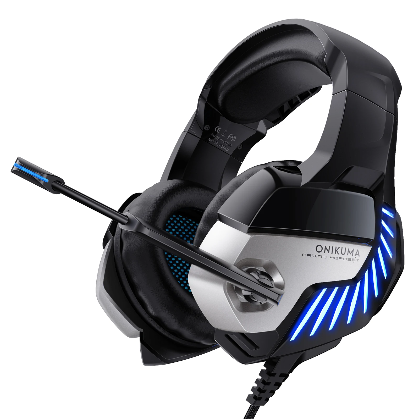 K5 Pro Black Blue Wired Led Price Usb Stereo Gaming Headset Earphones Headphonest With Microphone Noise Canceling For Turkey