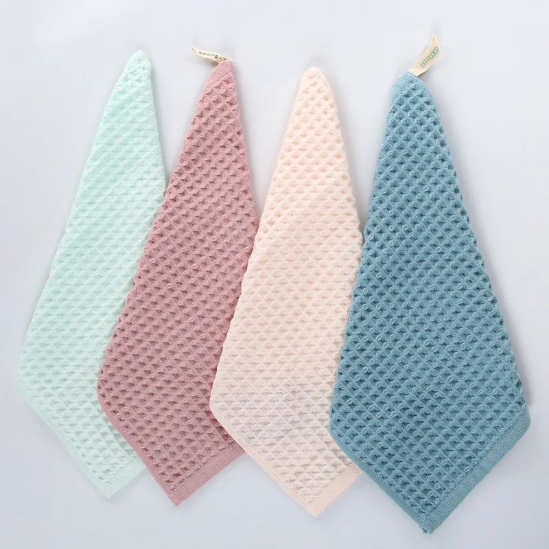 Cotton Waffle Weave Towel Custom Deep Cleaning Cloths Golf Towel