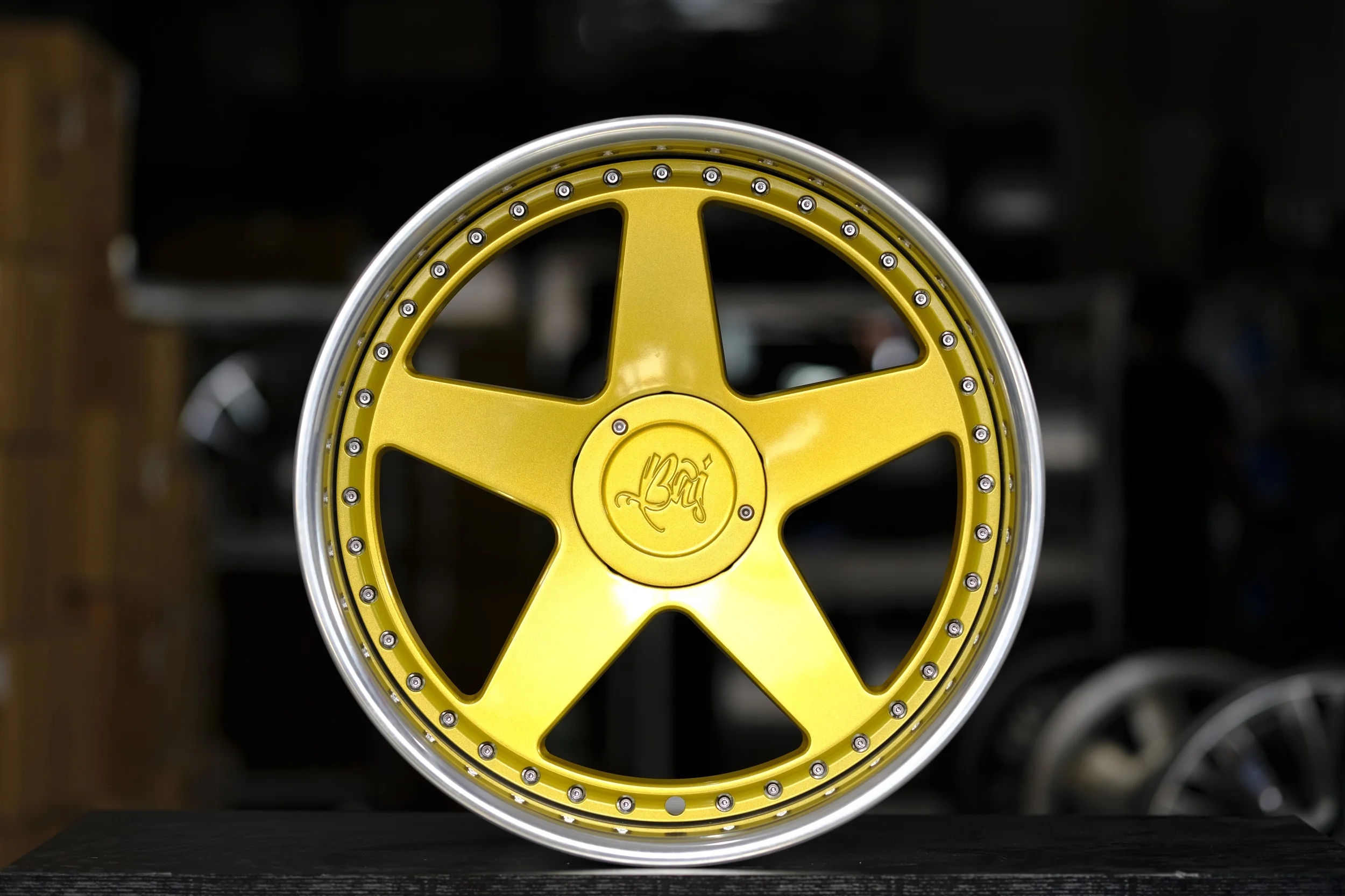 22 Inch Custom Forged Wheels For Vossen Hf5 Forged Chrome Magnesium Deep Lip