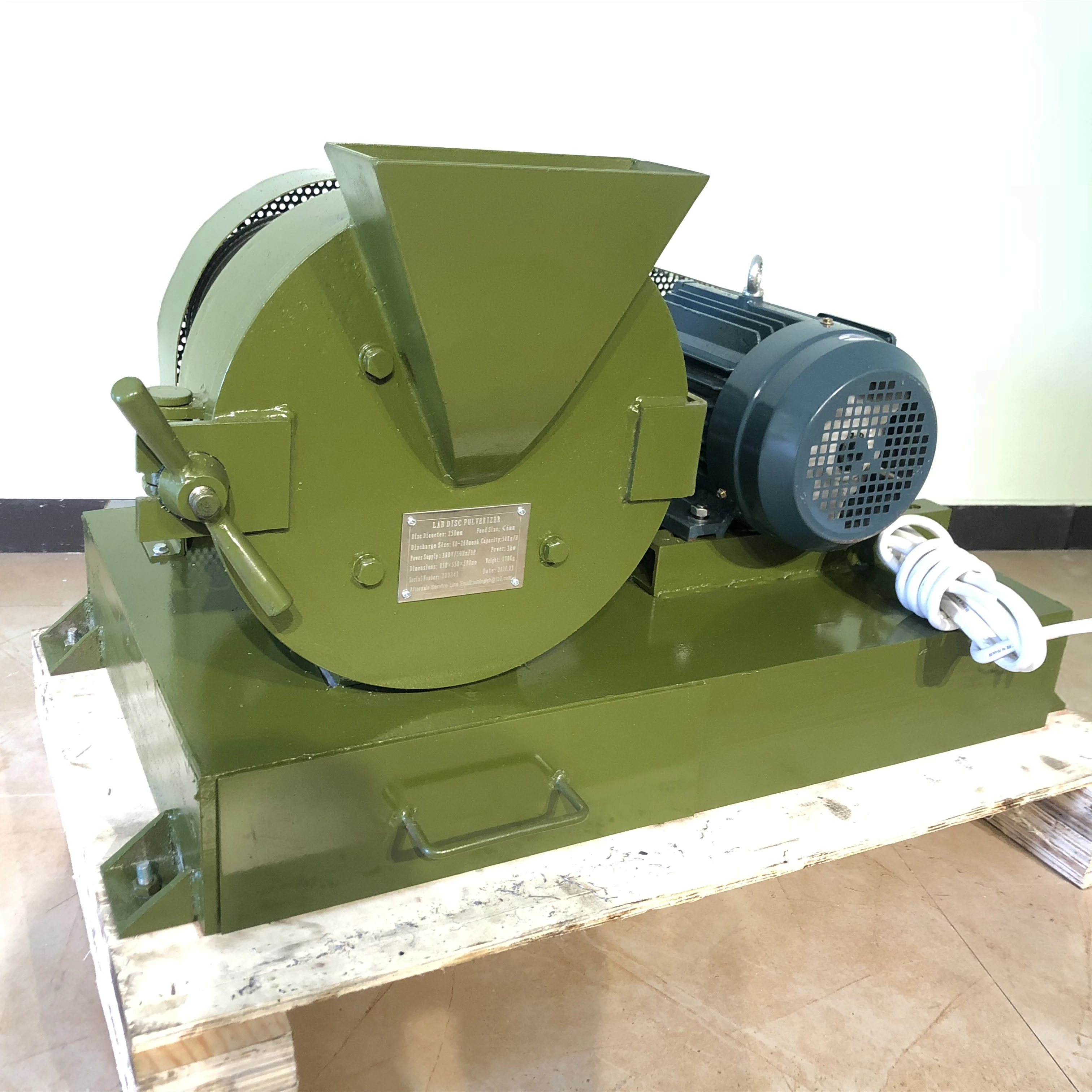 Hot Sale Small Mini Laboratory sealed Mineral Grinding Machine 175 Round Disk pulverizer 250 Disc Mill