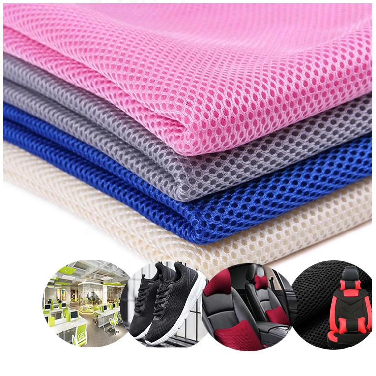 Новый продукт, китайский поставщик, 100% полиэстер, 3D сэндвич-сетчатая ткань