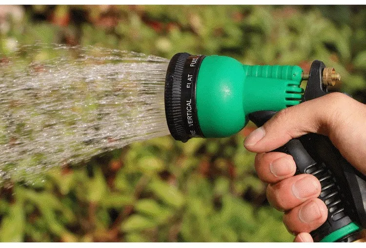 Garden Water Guns Hand Nozzle Gun Watering Car Washing Gun 8-pattern Plastic Hand Watering For Garden Irrigation