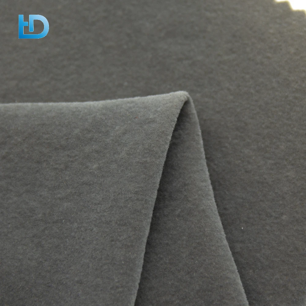 Factory Supply Promotion Comfort Touch Custom RHOS FCC Gray Polyester Flannel Fleece Fabric For Upholstery