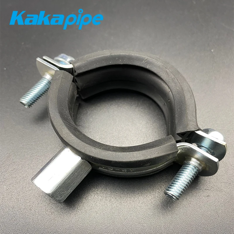 Manufacture Supplier m8 m10 epdm Rubber Pipe Clamps with Two Sides