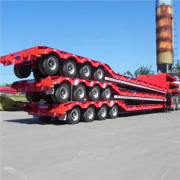 Manufacturer truck and trailer  2 to 10  axles s Flatbed trailer lowboy trailer for sale