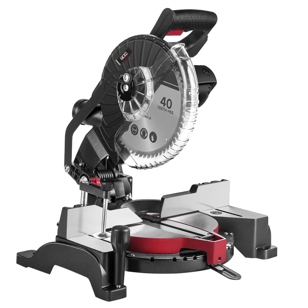 TEH Industrial High Precision Electric Power Saws 255mm 1800W Woodworking Small Sliding Mitre Saw