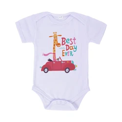 Wholesale low  MOQ Customized Key Logo Item short Sleeve  unisex baby romper Black Knitted Oem  with logo printed