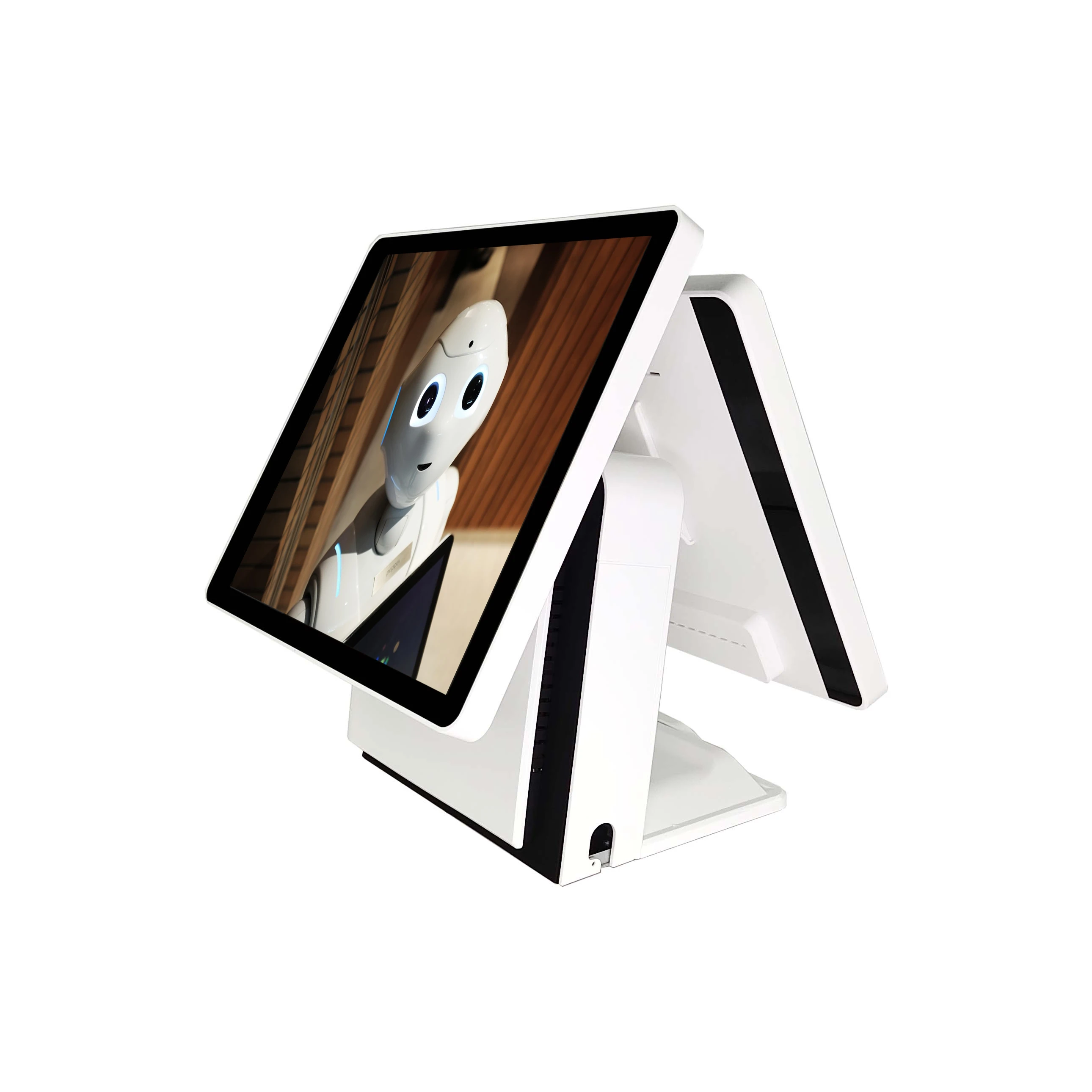 Yingdi POS system windows pos terminal with 58mm/ 80mm thermal receipt printer dual screen