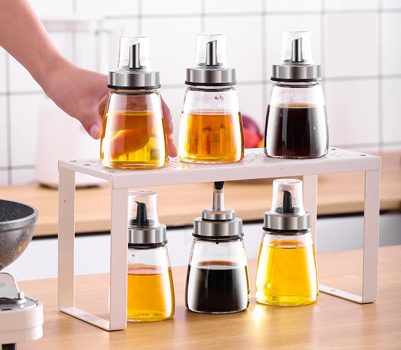 High-quality Household Cooking Transparent  Dust Cover Small Oil Pot  oil and vinegar bottle