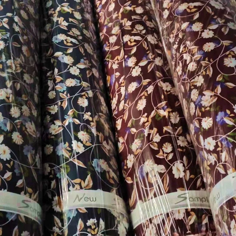 Ready To Ship 100% Rayon Floral In Stock Factory Direct Wholesale Digital Print Rayon Fabric