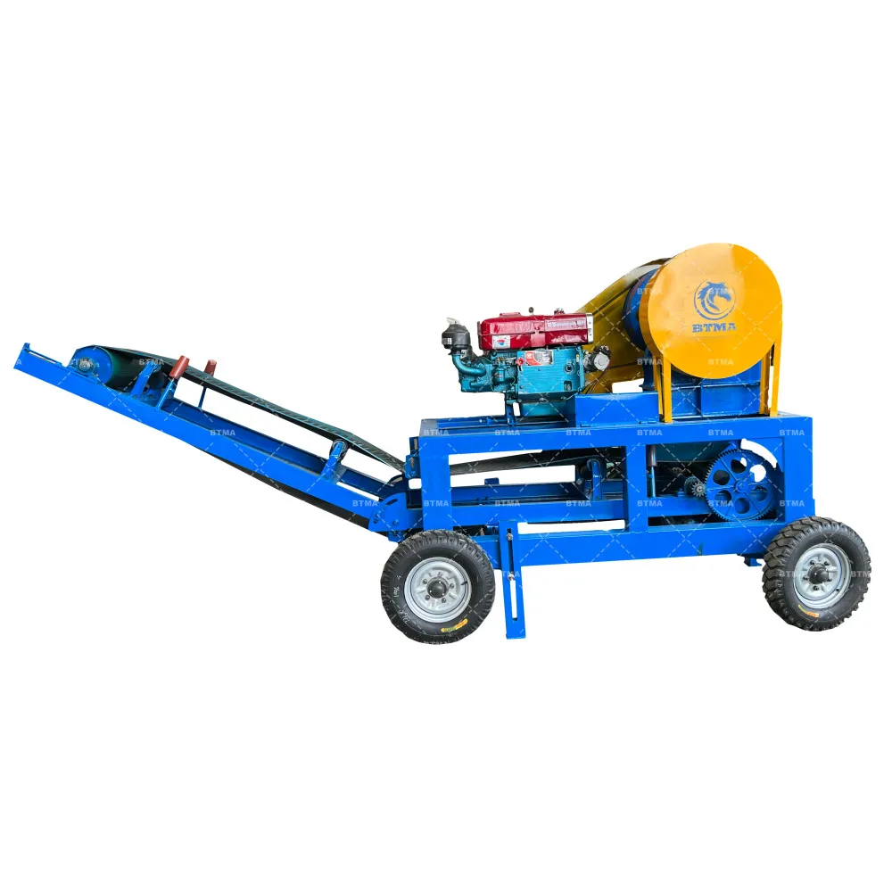 High Efficiency Mobile Stone crusher Jaw Crusher machine with Conveyor Belt