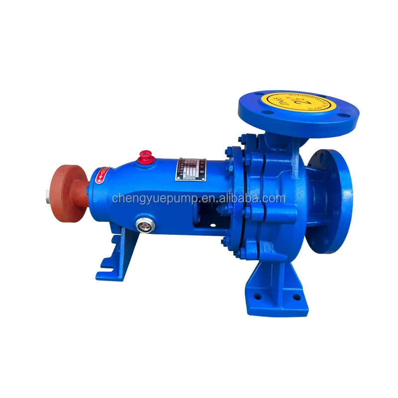 A single-stage centrifugal water pump with a flow rate of 100 cubic meters per hour and a head of 20 meters