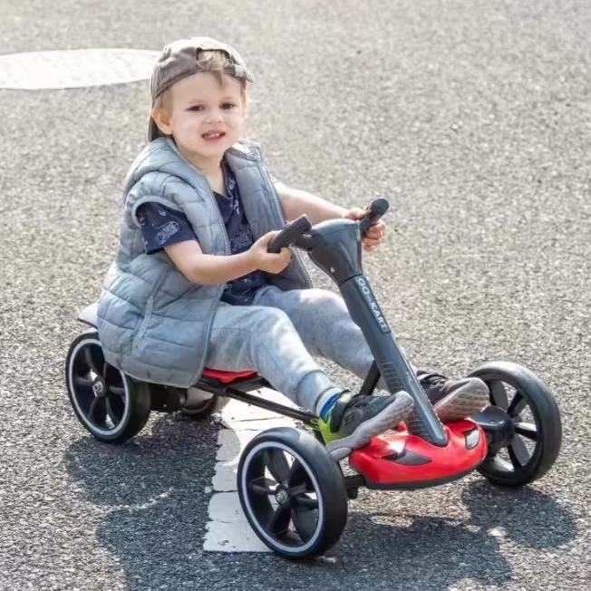 Cheap 6V electric 4 wheels pedal go kart Battery Operated kids riding ride on electric car go kart