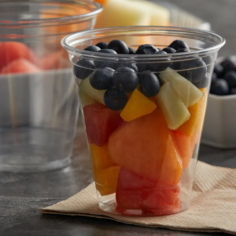 Custom 24oz Biodegradable Tumbler Glass Disposable Pla Cold Cups Plastic Cup Lid/ Sleeve/straw Customize Beverage 50 Cartons