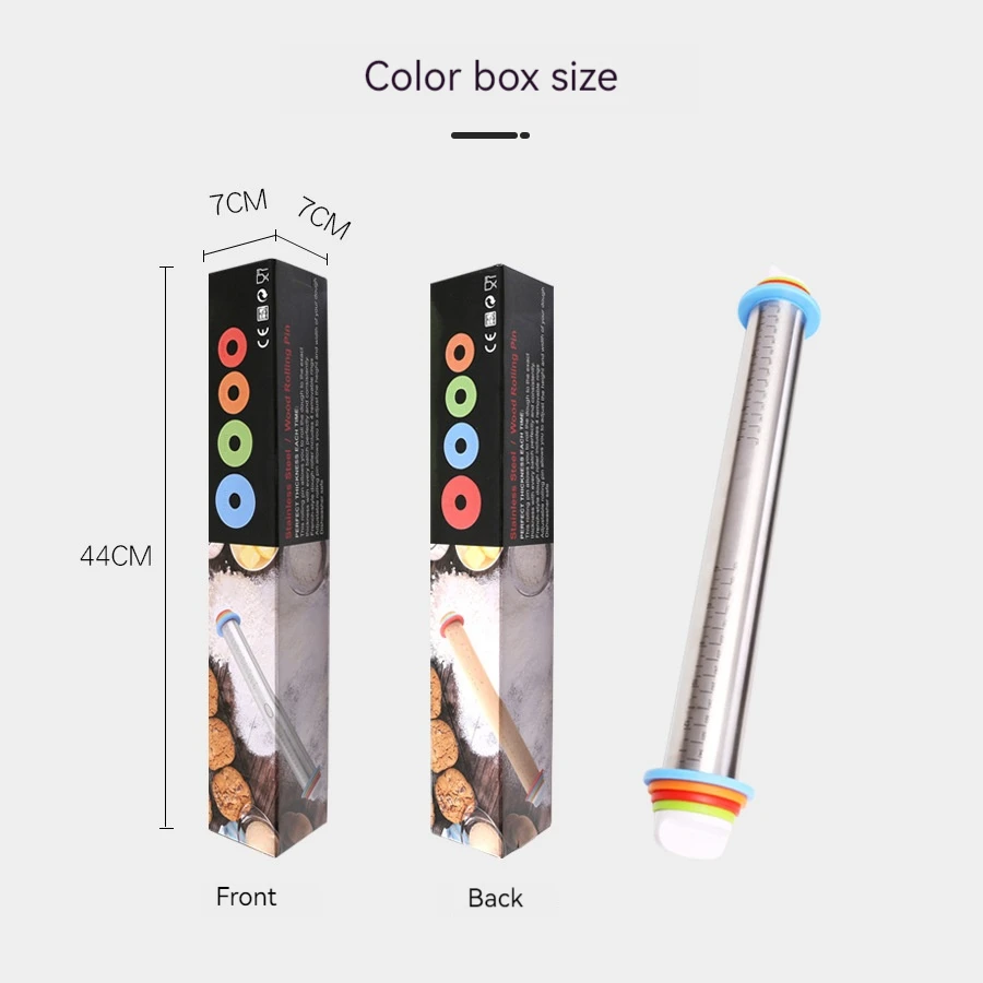 Silicone Rolling Pin for Home Baking & Pastry Various Sizes for Dumpling Wrapper and Dough-Baking Tool