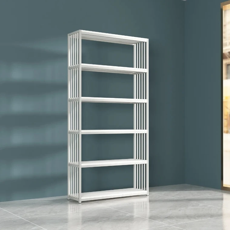 Best Selling Book Display Racks Stainless Steel Bookshelf Living Room Shelves Gold Bookcase