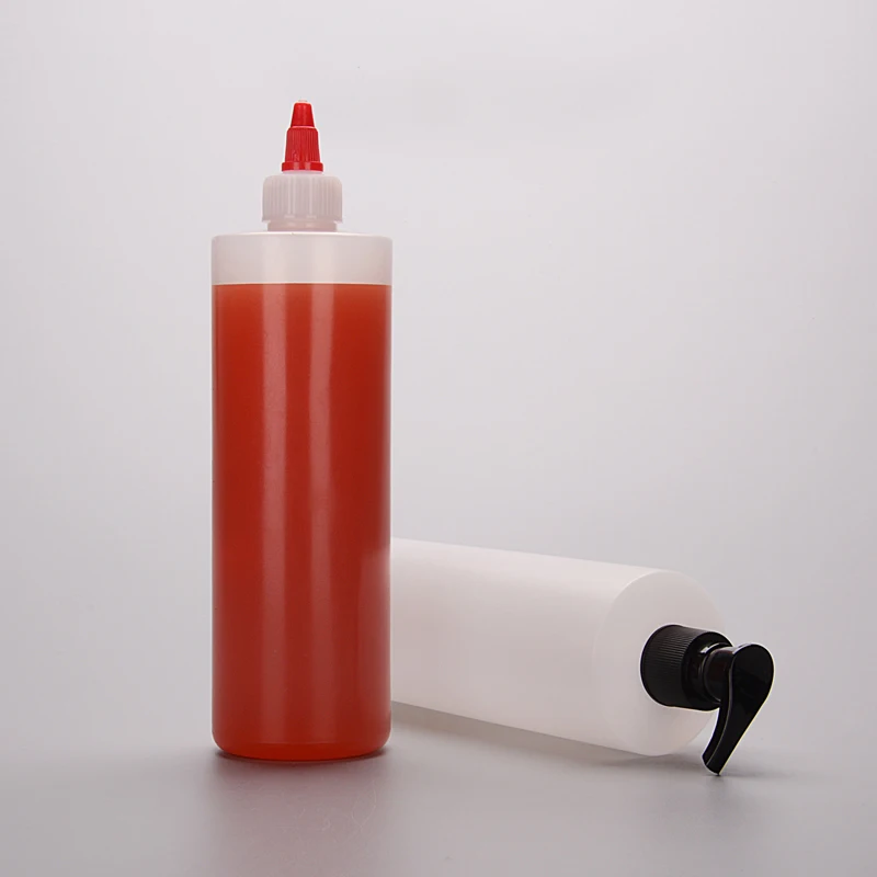 16oz 480ml Food Grade Plastic Squeeze Sauce Bottle for Ketchup